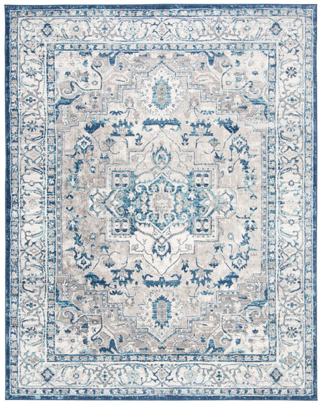 Safavieh Brentwood 10'-0" x 13'-0" Rug in Light Grey / Blue