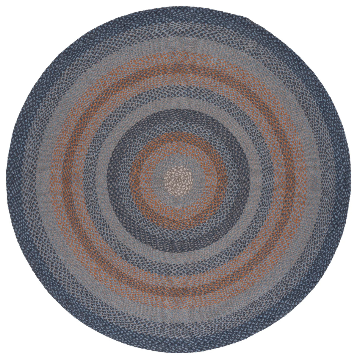 Safavieh Braided 5'-0" x 5'-0" Rug in Grey / Brown