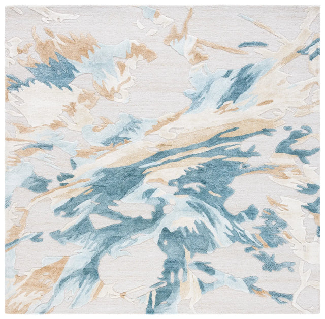Safavieh Fifth Avenue 6'-0" x 6'-0" Rug in Beige / Teal