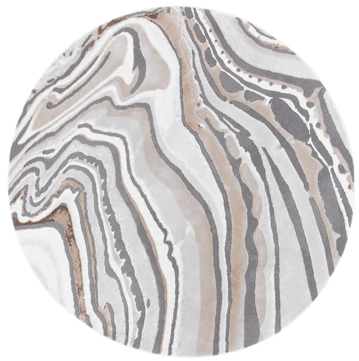 Safavieh Craft 6'-7" x 6'-7" Rug in Gold / Grey