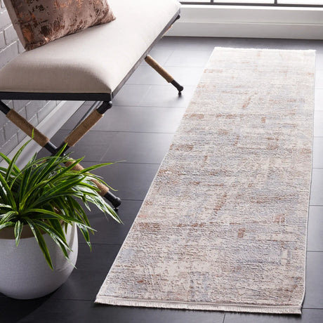 Safavieh Marmara 2'-0" x 8'-0" Rug in Beige / Blue Rust