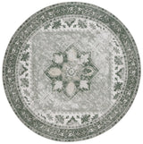 Safavieh Tucson 5'-0" x 5'-0" Rug in Dark Sage / Ivory