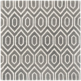 Safavieh Himalaya 6'-0" x 6'-0" Rug in Dark Grey / Ivory