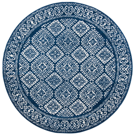 Safavieh Tulum 10'-0" x 10'-0" Rug in Navy / Ivory