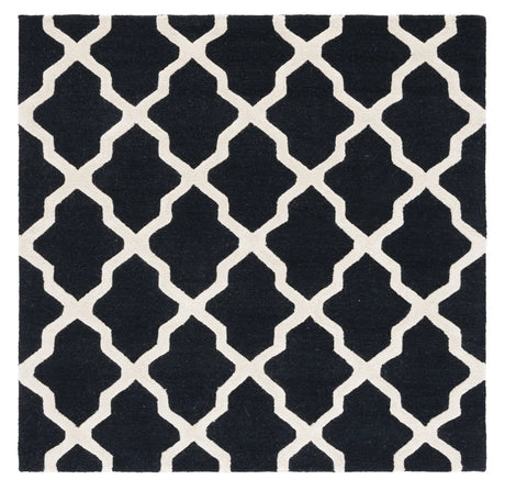 Safavieh Cambridge 6'-0" x 6'-0" Rug in Black / Ivory