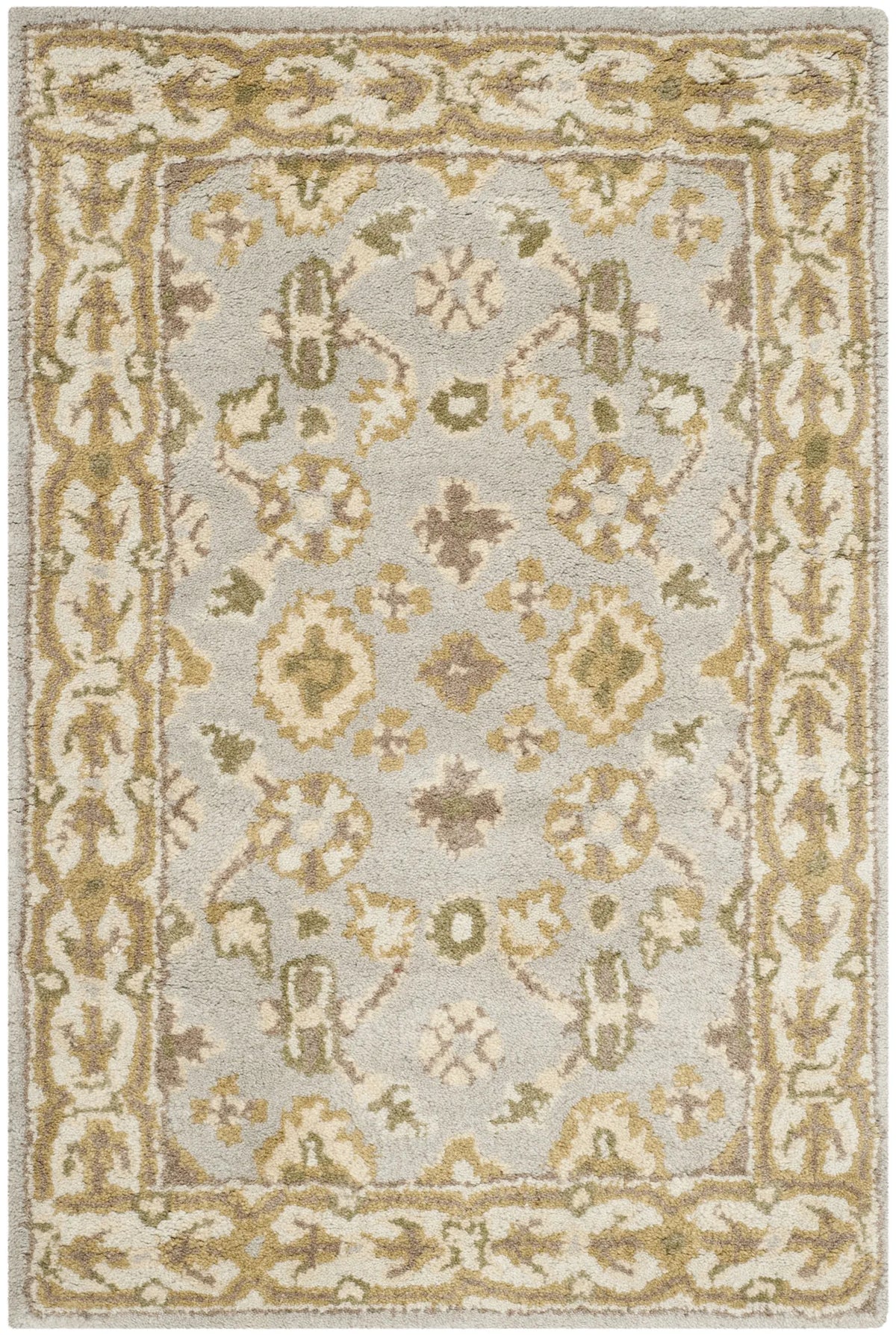 Safavieh Classic 2'-0" x 3'-0" Rug in Light Blue / Ivory