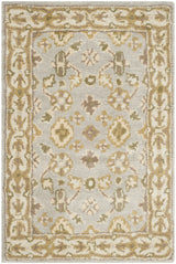Safavieh Classic 2'-0" x 3'-0" Rug in Light Blue / Ivory