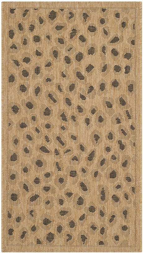 Safavieh Courtyard 2'-0" x 3'-7" Rug in Natural / Gold