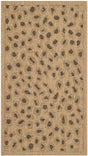 Safavieh Courtyard 2'-0" x 3'-7" Rug in Natural / Gold