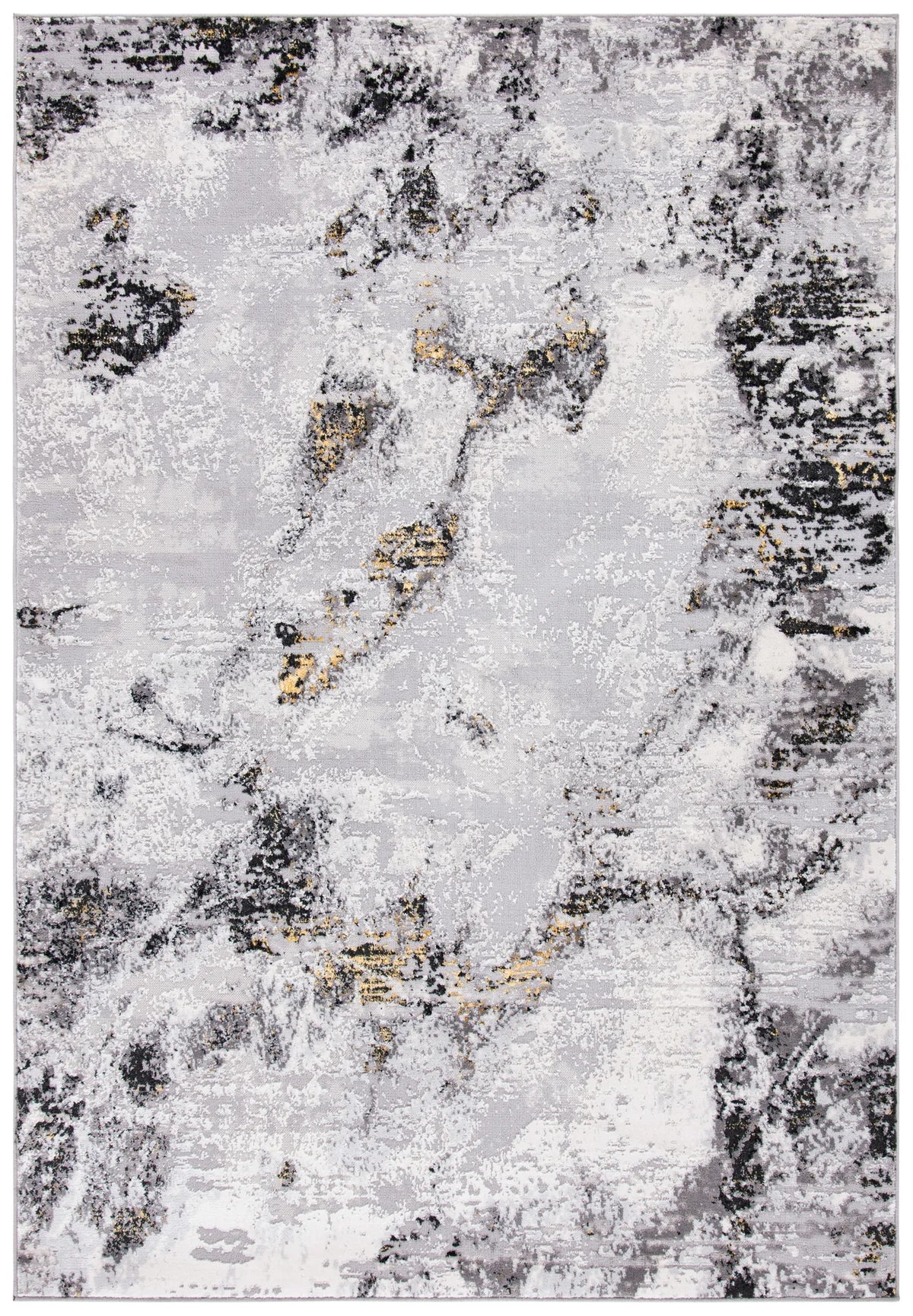 Safavieh Amelia 4'-5" x 6'-5" Rug in Grey / Gold