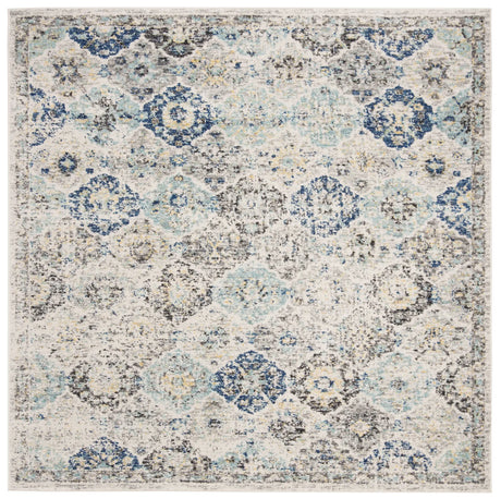 Safavieh Madison 6'-7" x 6'-7" Rug in Ivory / Aqua