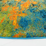 Safavieh Galaxy 6'-7" x 6'-7" Rug in Blue / Yellow