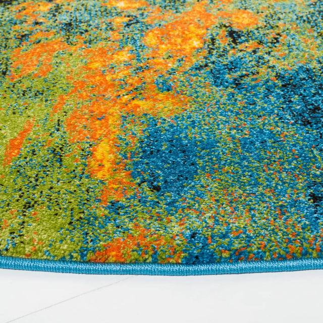 Safavieh Galaxy 6'-7" x 6'-7" Rug in Blue / Yellow