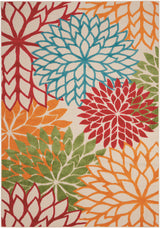 Nourison Aloha ALH05 Machine Made Green Rug