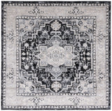 Safavieh Brentwood 6'-7" x 6'-7" Rug in Black / Grey