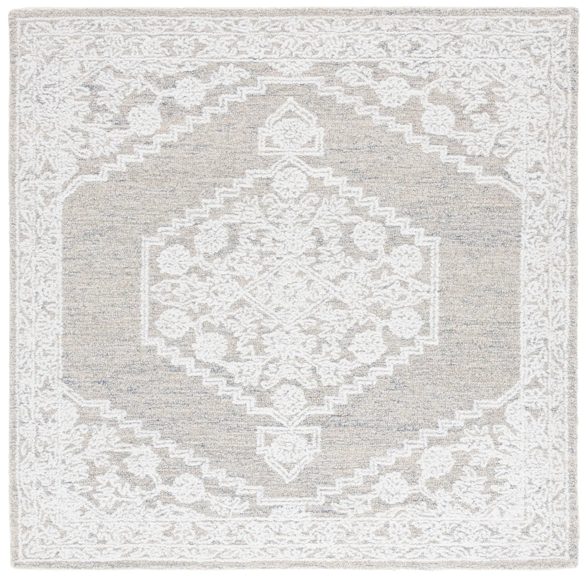 Safavieh Ebony 6'-0" x 6'-0" Rug in Ivory / Taupe