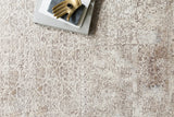 Loloi Sienne Sie-01 Ivory / Pebble Rugs - styled aerial 1