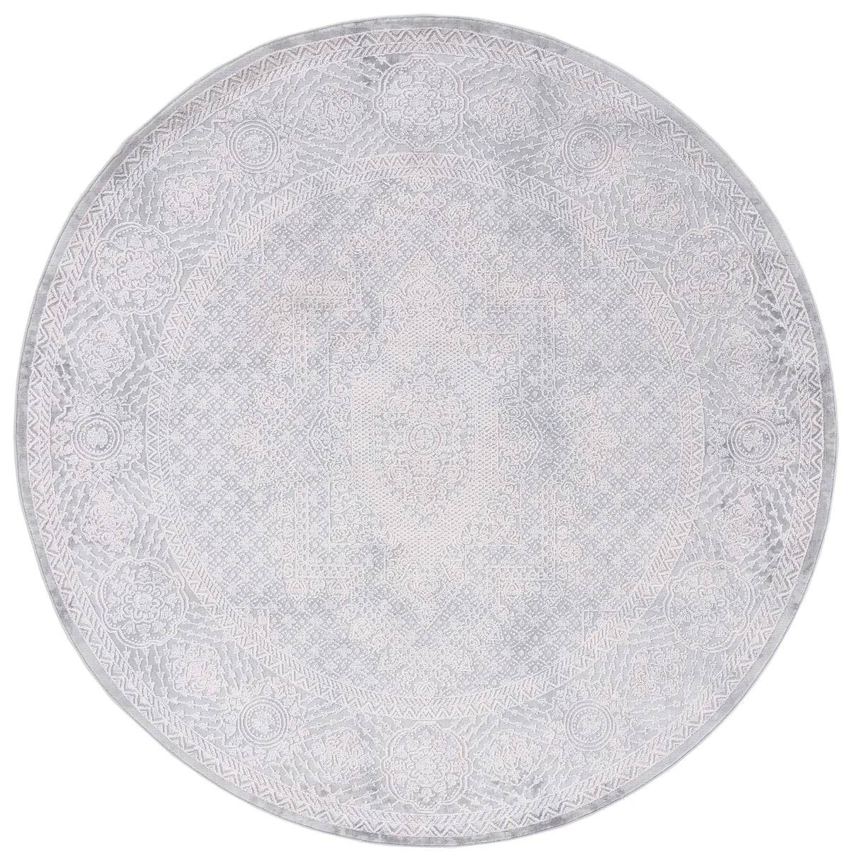 Safavieh Vogue 6'-7" x 6'-7" Rug in Grey / Light Grey