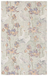 Safavieh Blossom 4'-0" x 6'-0" Rug in Green / Ivory
