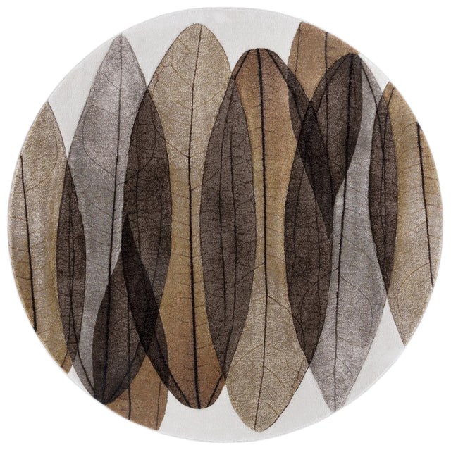 Safavieh Hollywood 6'-7" x 6'-7" Rug in Brown / Grey