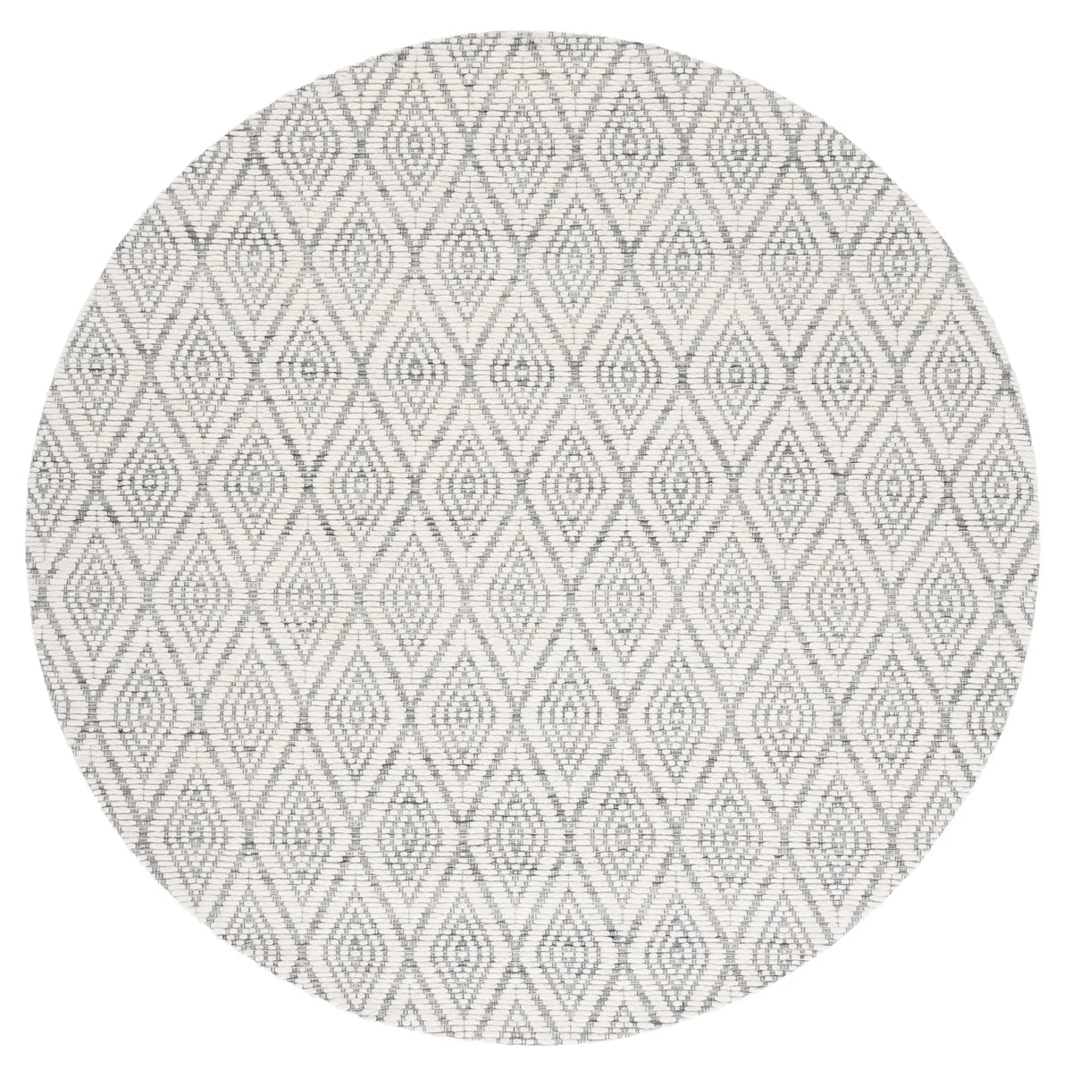 Safavieh Marbella 6'-0" x 6'-0" Rug in Dark Grey / Ivory