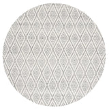 Safavieh Marbella 6'-0" x 6'-0" Rug in Dark Grey / Ivory