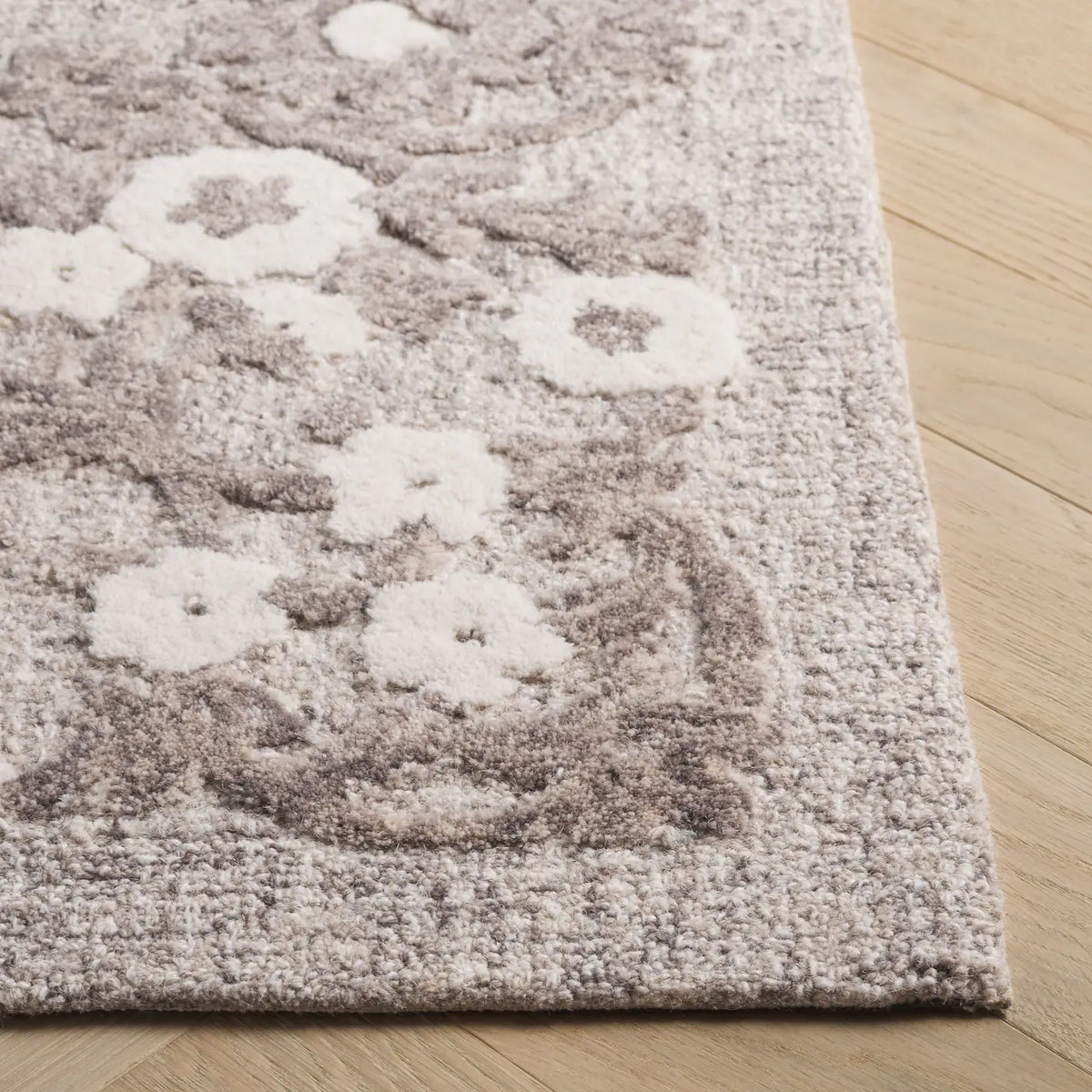 Safavieh Ebony 4'-0" x 6'-0" Rug in Grey / Ivory