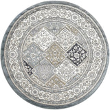 Dynamic Rugs Yazd 8471 Blue / Ivory Rugs - Round