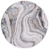 Safavieh Amelia 6'-7" x 6'-7" Rug in Grey / Blue Gold