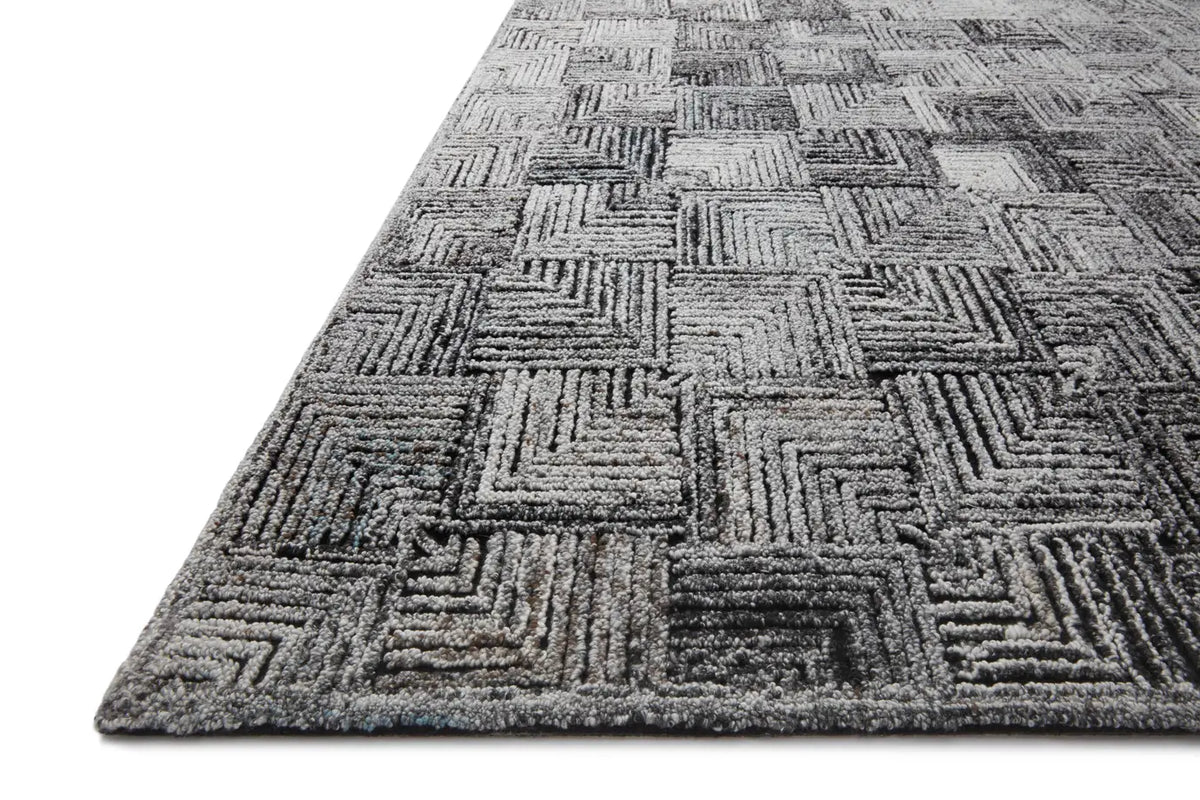 Loloi Prescott Pre-03 Silver Rugs - rug corner