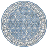 Safavieh Ebony 6'-0" x 6'-0" Rug in Blue / Ivory