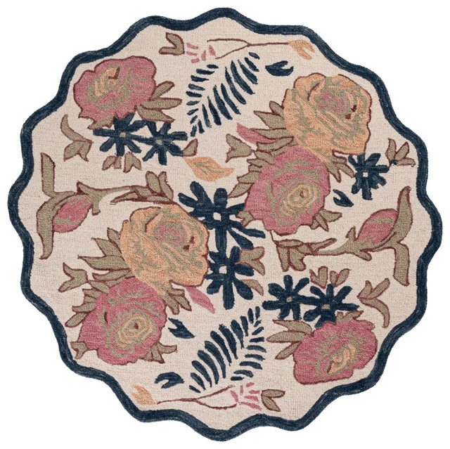 Safavieh Jardin 6'-0" x 6'-0" Rug in Ivory / Blue