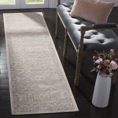 Safavieh Brentwood 2'-0" x 10'-0" Rug in Cream / Grey