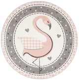 Safavieh Carousel Kids 100 5'-3" x 5'-3" Rug in Pink / Ivory