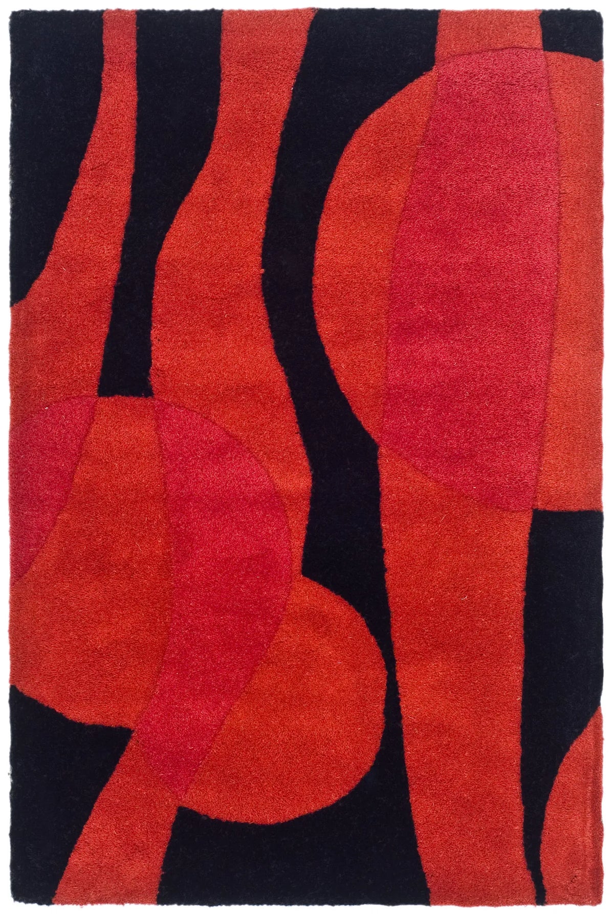 Safavieh Soho 2'-0" x 3'-0" Rug in Black / Red