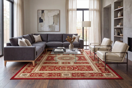 Dynamic Rugs Legacy 58021 Red Rugs - Room