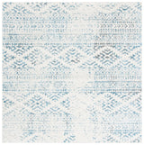 Safavieh Tulum 6'-7" x 6'-7" Rug in Ivory / Turquoise