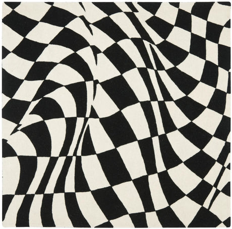 Safavieh Soho 6'-0" x 6'-0" Rug in Black / Ivory
