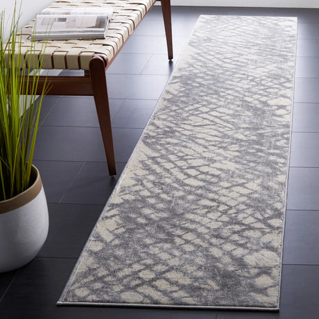Safavieh Jasper 100 2'-0" x 9'-0" Rug in Grey / Ivory