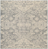 Safavieh Restoration Vintage 6'-0" x 6'-0" Rug in Light Grey / Ivory