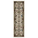 Oriental Weavers Sphinx HASTINGS HA03W Ivory Floral Rugs - runner
