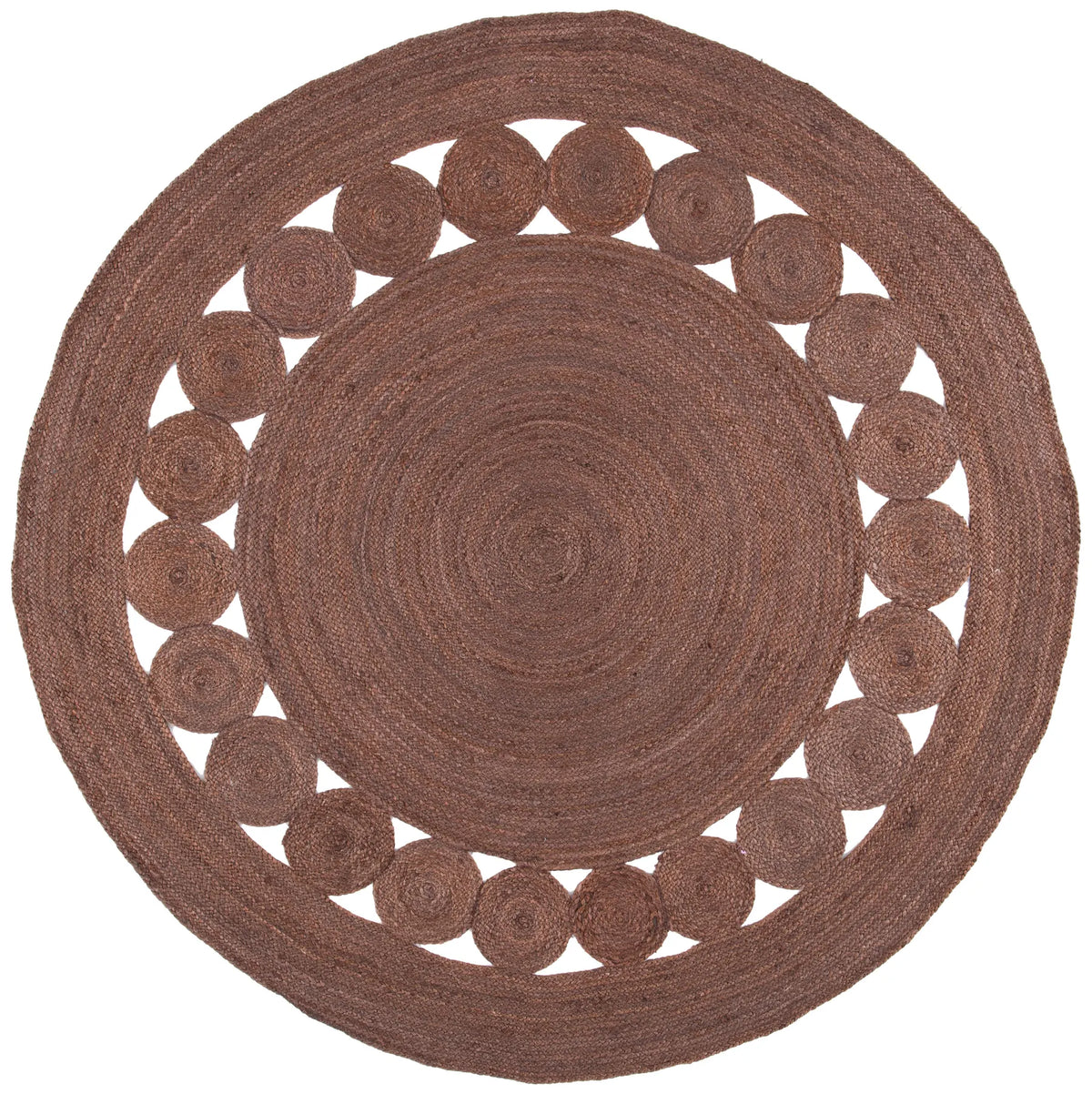 Safavieh Natural Fiber 6'-0" x 6'-0" Rug in Brown