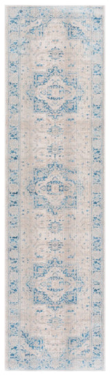 Safavieh Vintage Persian 2'-2" x 10'-0" Rug in Ivory / Blue