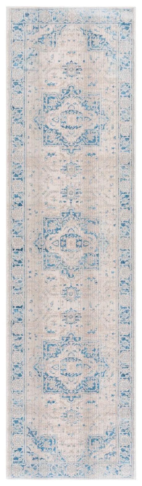 Safavieh Vintage Persian 2'-2" x 10'-0" Rug in Ivory / Blue