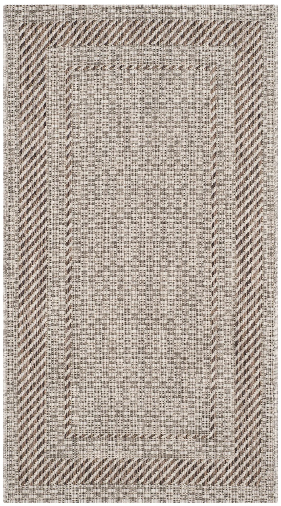Safavieh Courtyard 2'-0" x 3'-7" Rug in Beige / Brown