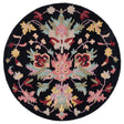 Safavieh Jardin 3'-0" x 3'-0" Rug in Black / Pink