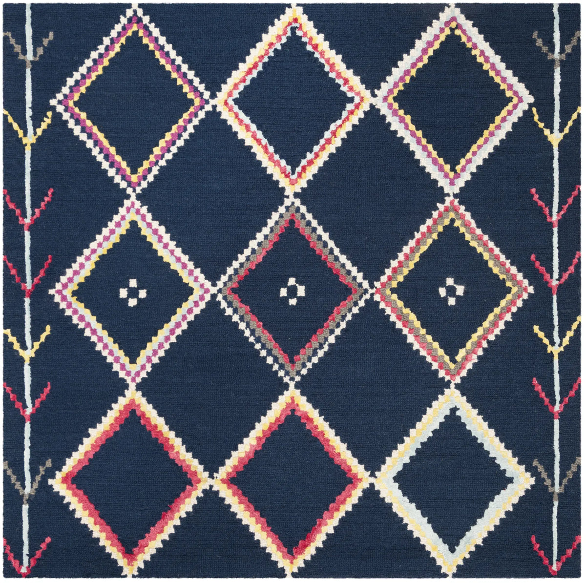 Safavieh Bellagio 5'-0" x 5'-0" Rug in Navy / Multi