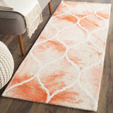 Safavieh Dip Dye 2'-3" x 6'-0" Rug in Orange / Ivory