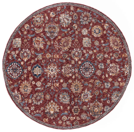 Safavieh Heirloom 700 6'-7" x 6'-7" Rug in Rust / Ivory