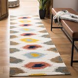 Safavieh Dhurries 2'-6" x 8'-0" Rug in Ivory / Multi
